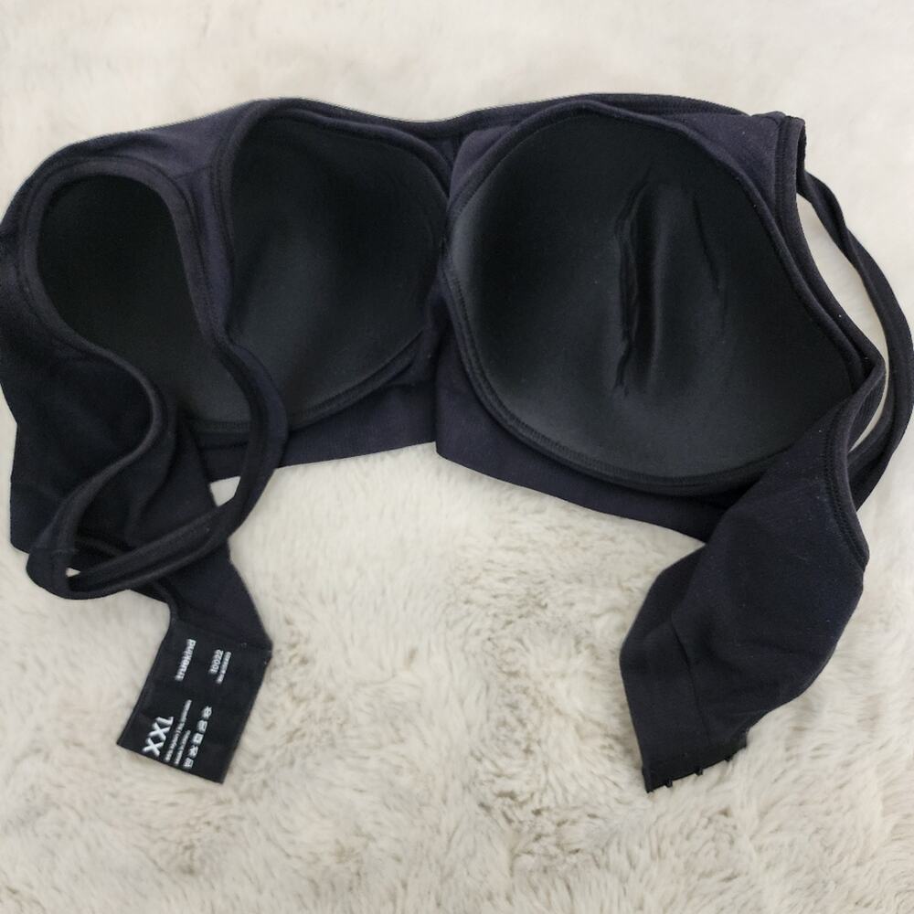 Truekind Daily Comfort Wireless Shaper Bra - Black Seamless Plus Size 2X - NEW - Picture 9 of 13
